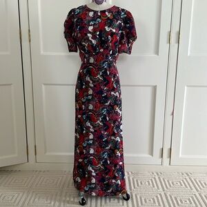 Saloni midi dress size 6